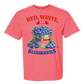 Red, White, And Blueberries - Comfort Colors - Heavyweight Unisex Tee - Pinks & Purples