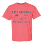Life Happens The Beach Helps - Comfort Colors - Heavyweight Unisex Tee - Pinks & Purples
