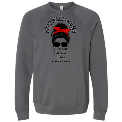 SP - Football Moms Fueled By - Sponge Fleece Raglan Sweatshirt - Greens, Neutrals