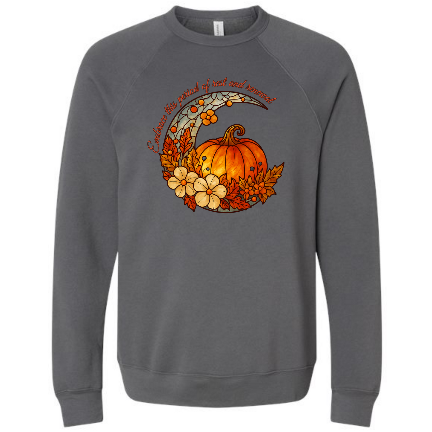 Rest and Renewal - Sponge Fleece Raglan Sweatshirt - Greens, Neutrals