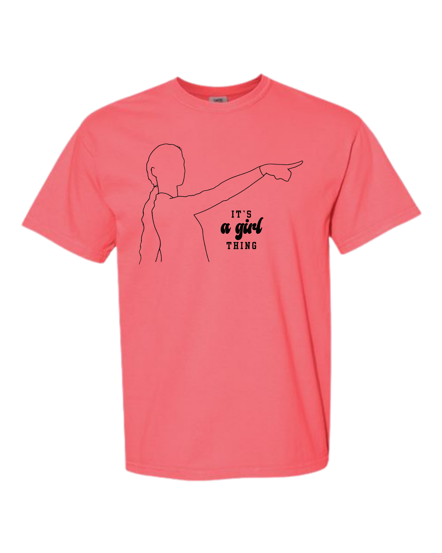 It's A Girl Thing - Comfort Colors - Heavyweight Unisex Tee - Pinks & Purples