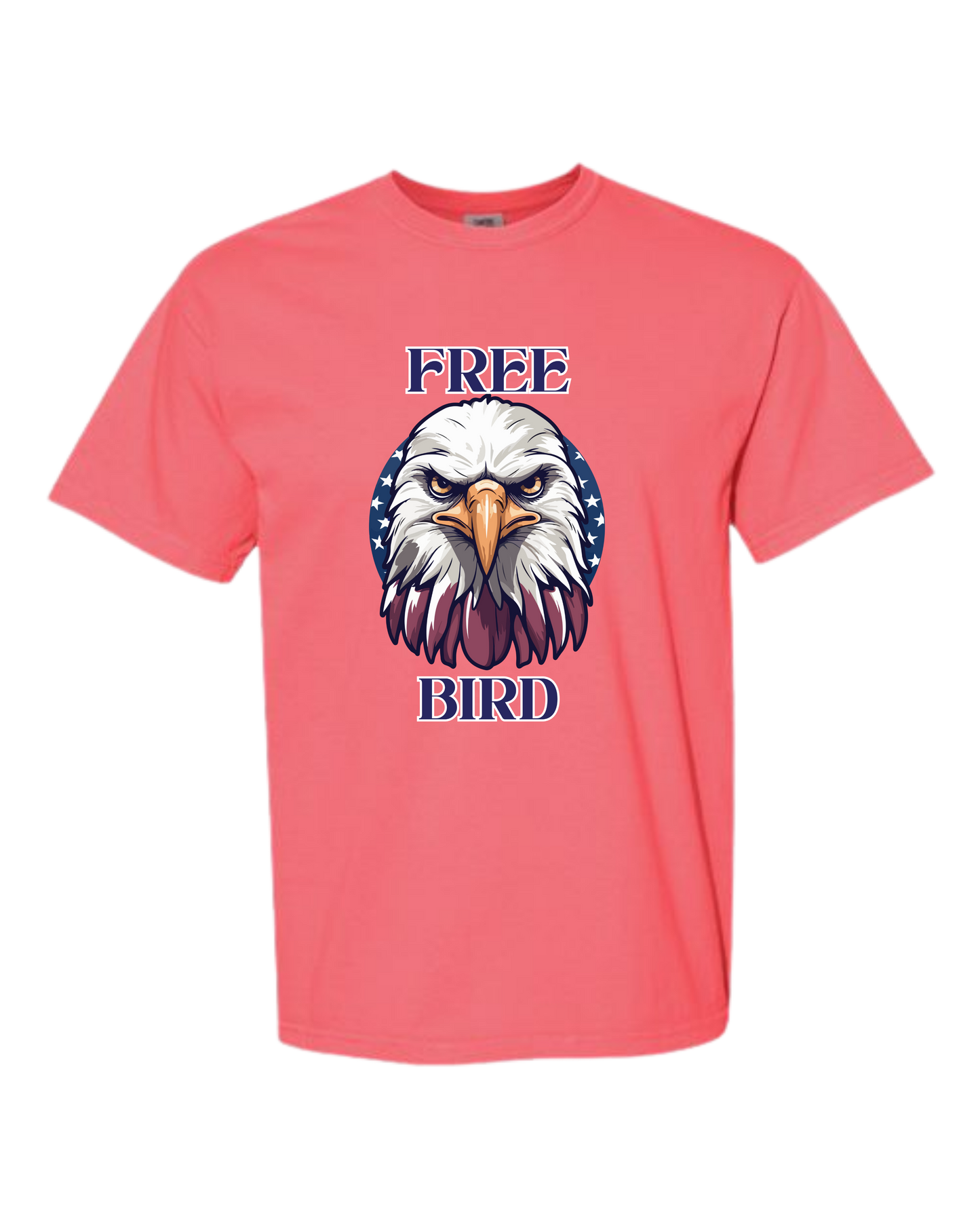 Free Bird - Comfort Colors - Heavyweight Unisex Tee - Pinks & Purples