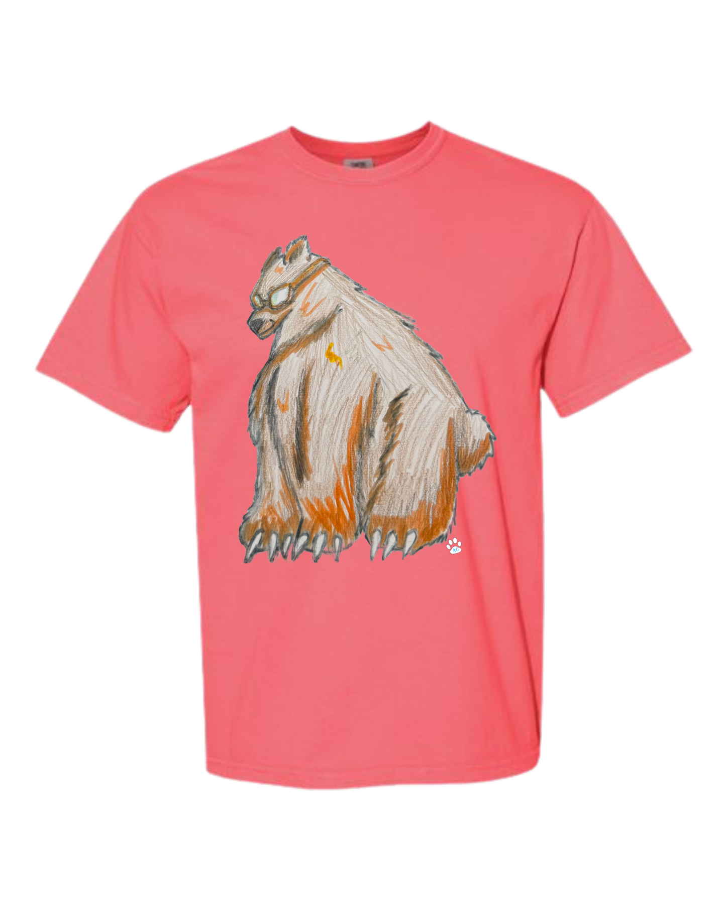 Muscle Bear - Comfort Colors - Heavyweight Unisex Tee - Pinks & Purples