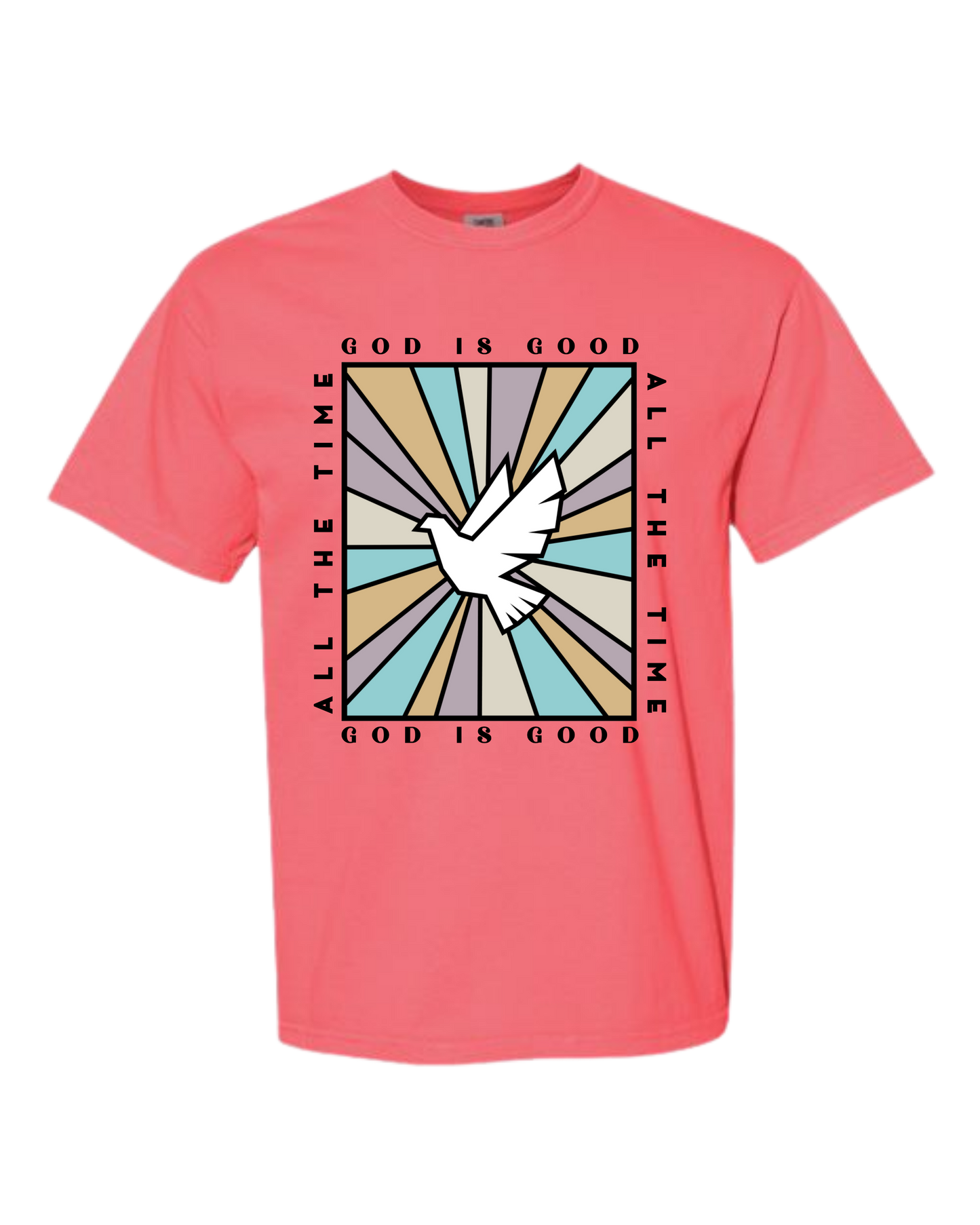 God Is Good - Comfort Colors - Heavyweight Unisex Tee - Pinks & Purples