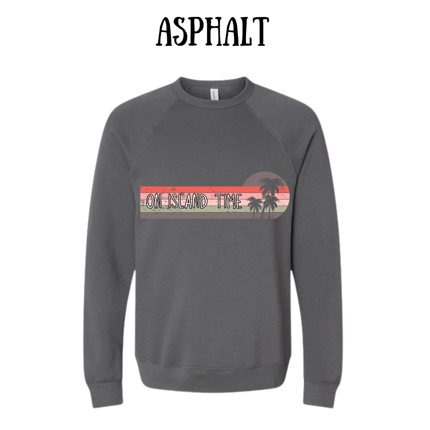 VP - On Island Time - Sponge Fleece Raglan Sweatshirt - Greens, Neutrals