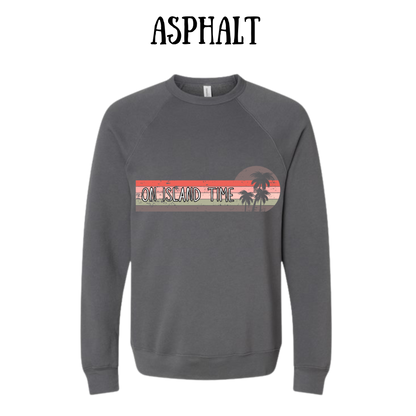 VP - On Island Time - Sponge Fleece Raglan Sweatshirt - Greens, Neutrals