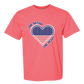 One Nation One Heart - Comfort Colors - Heavyweight Unisex Tee - Pinks & Purples