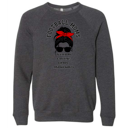 SP - Football Moms Fueled By - Sponge Fleece Raglan Sweatshirt - Greens, Neutrals