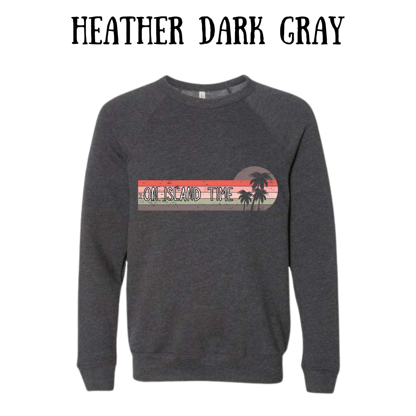 VP - On Island Time - Sponge Fleece Raglan Sweatshirt - Greens, Neutrals