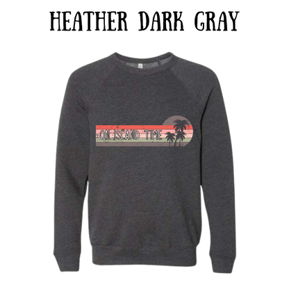 VP - On Island Time - Sponge Fleece Raglan Sweatshirt - Greens, Neutrals
