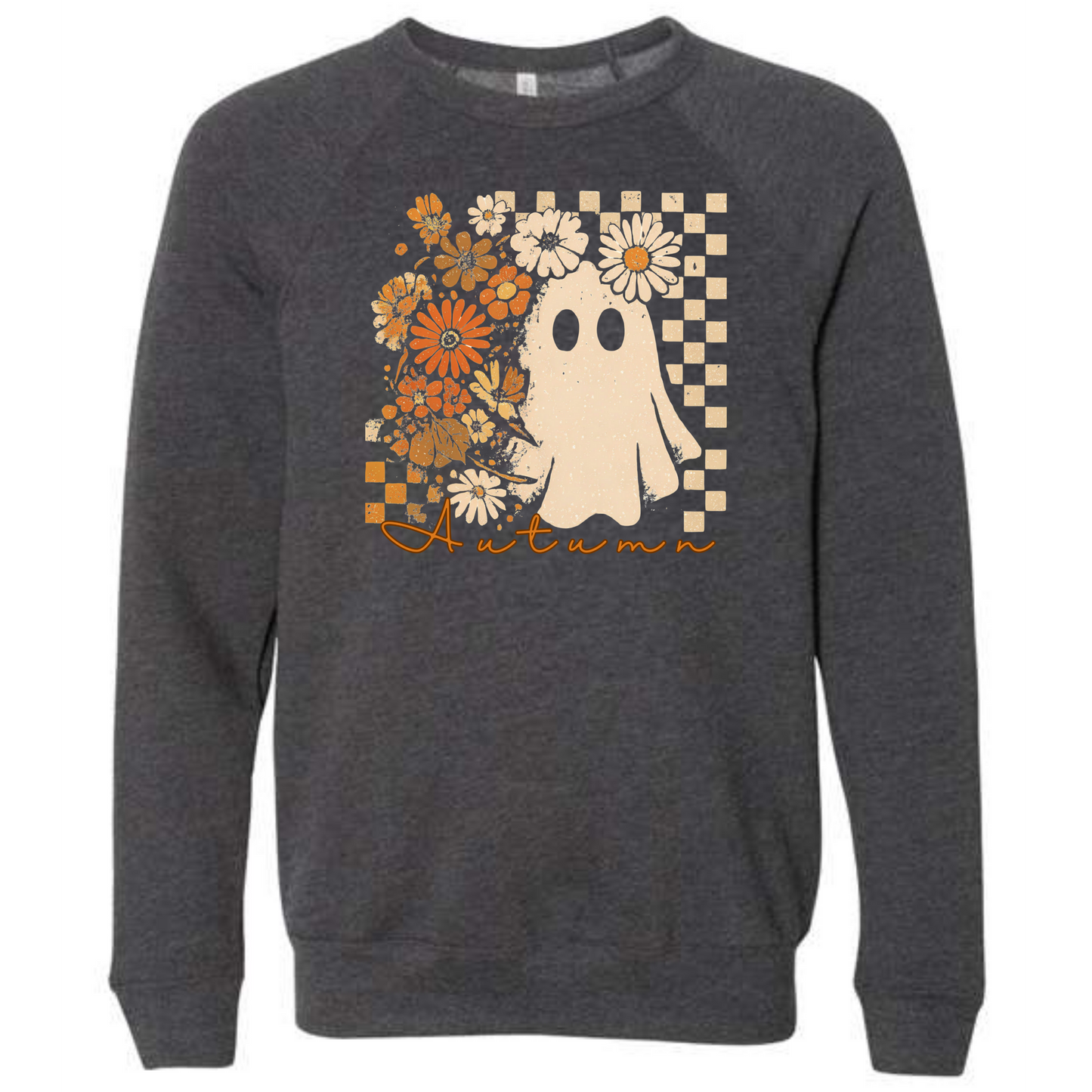 Autumn Ghost - Sponge Fleece Raglan Sweatshirt - Greens, Neutrals