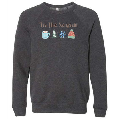 HP - 'Tis The Season - Winter - Sponge Fleece Raglan Sweatshirt - Greens, Neutrals