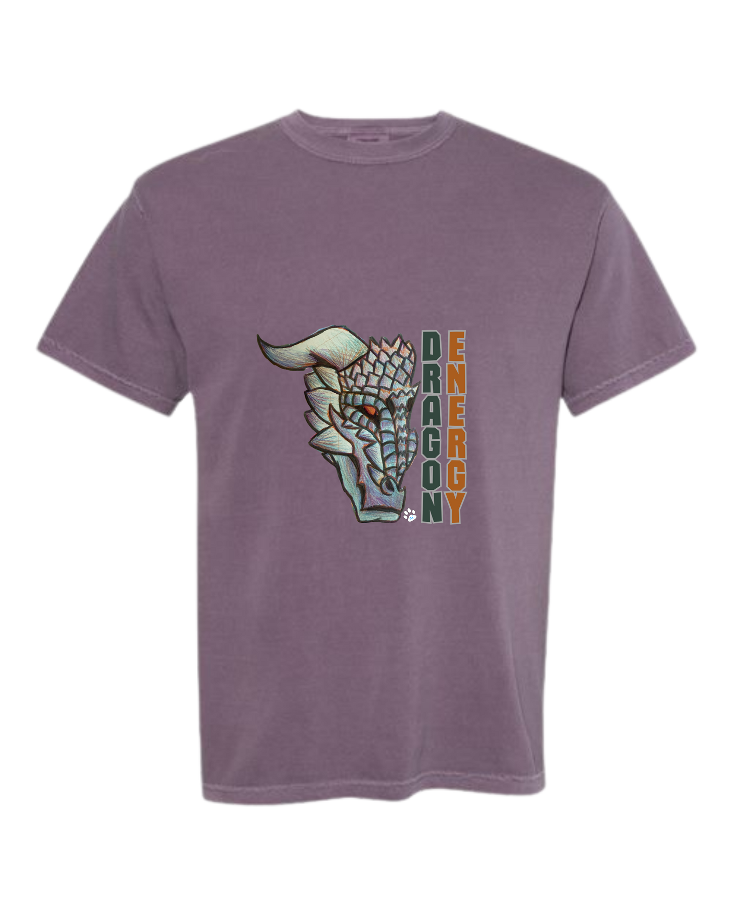 Dragon Energy - Comfort Colors - Heavyweight Unisex Tee - Pinks & Purples