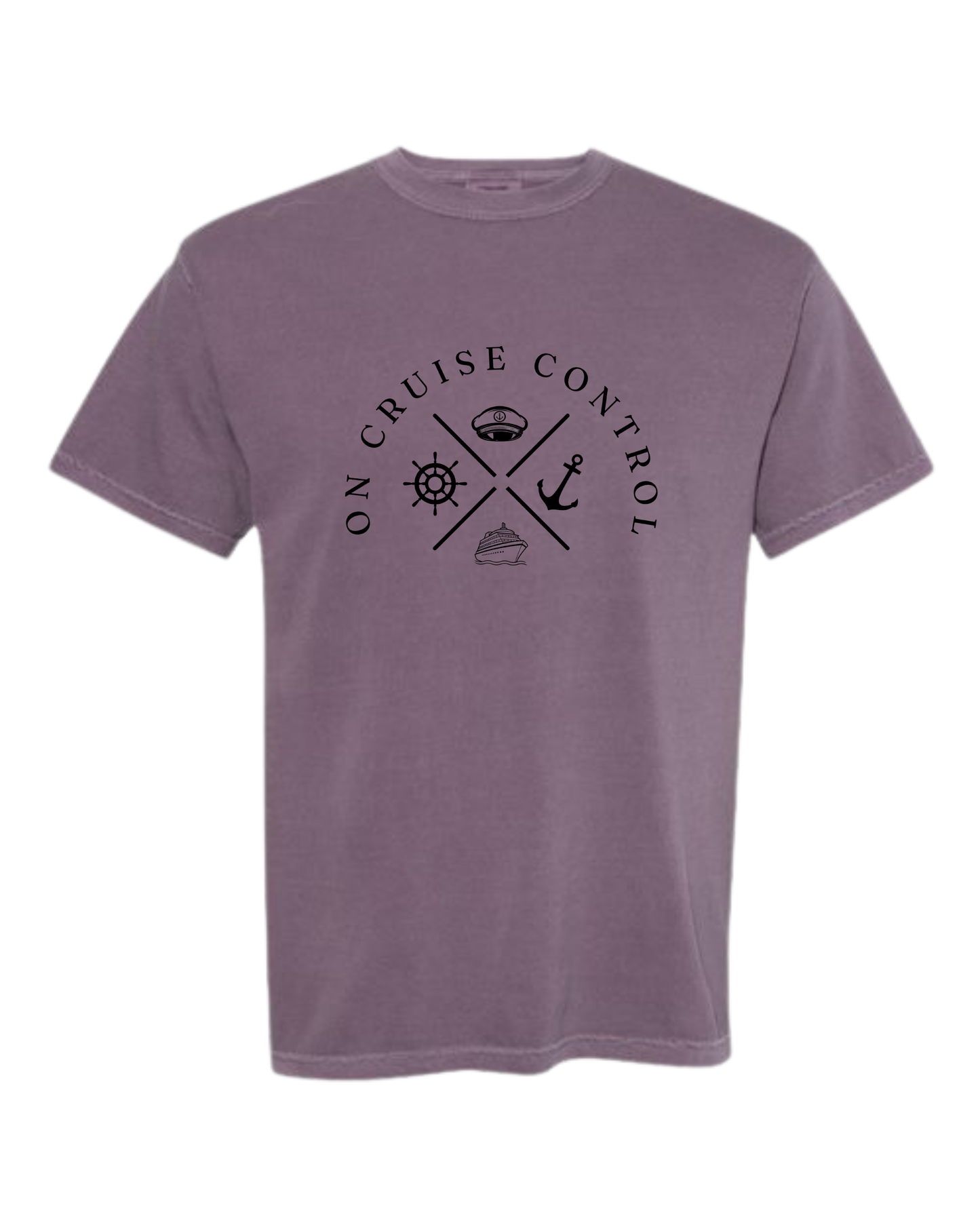 On Cruise Control - Comfort Colors - Heavyweight Unisex Tee - Pinks & Purples