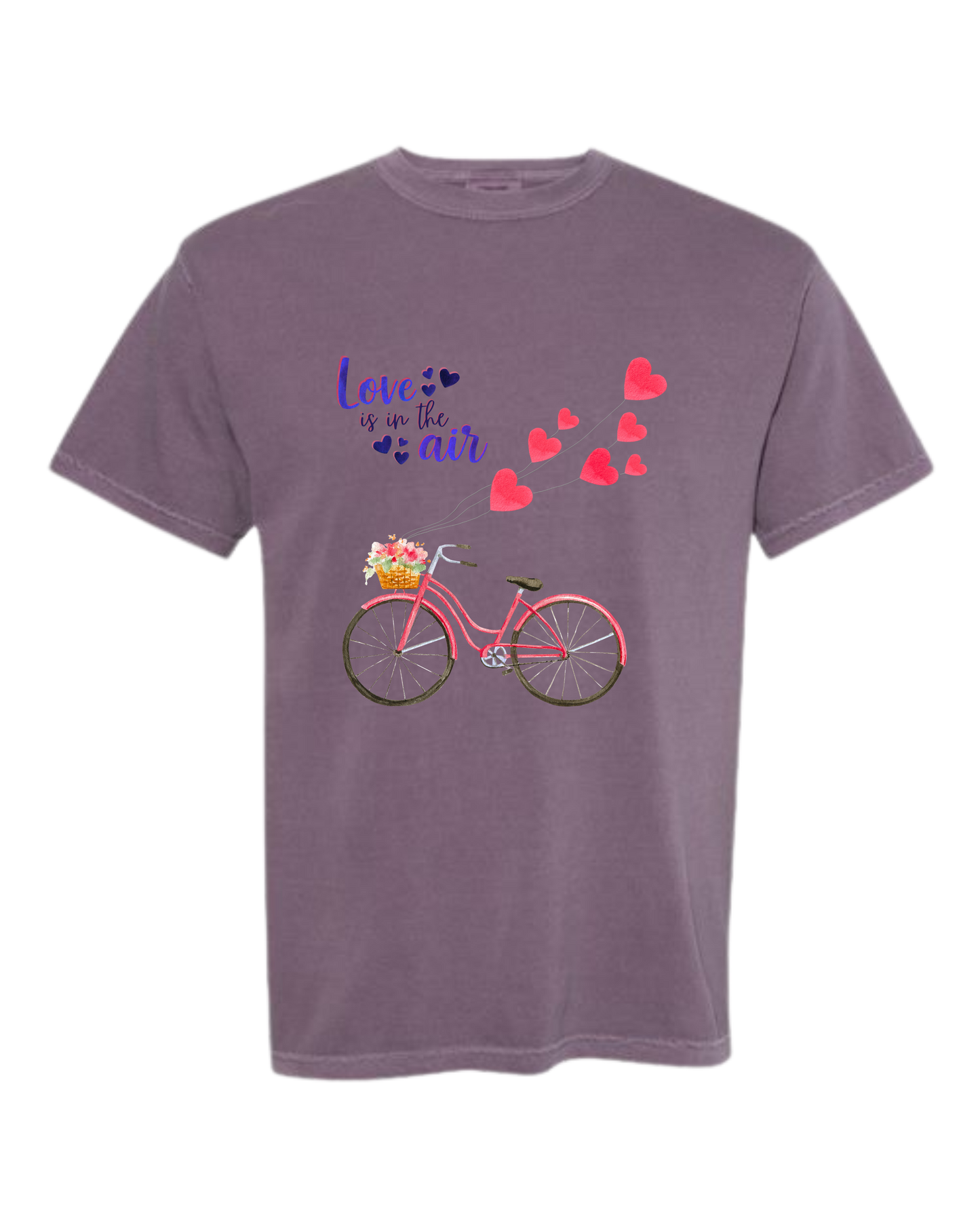 Love is in The Air - Comfort Colors - Heavyweight Unisex Tee - Pinks & Purples