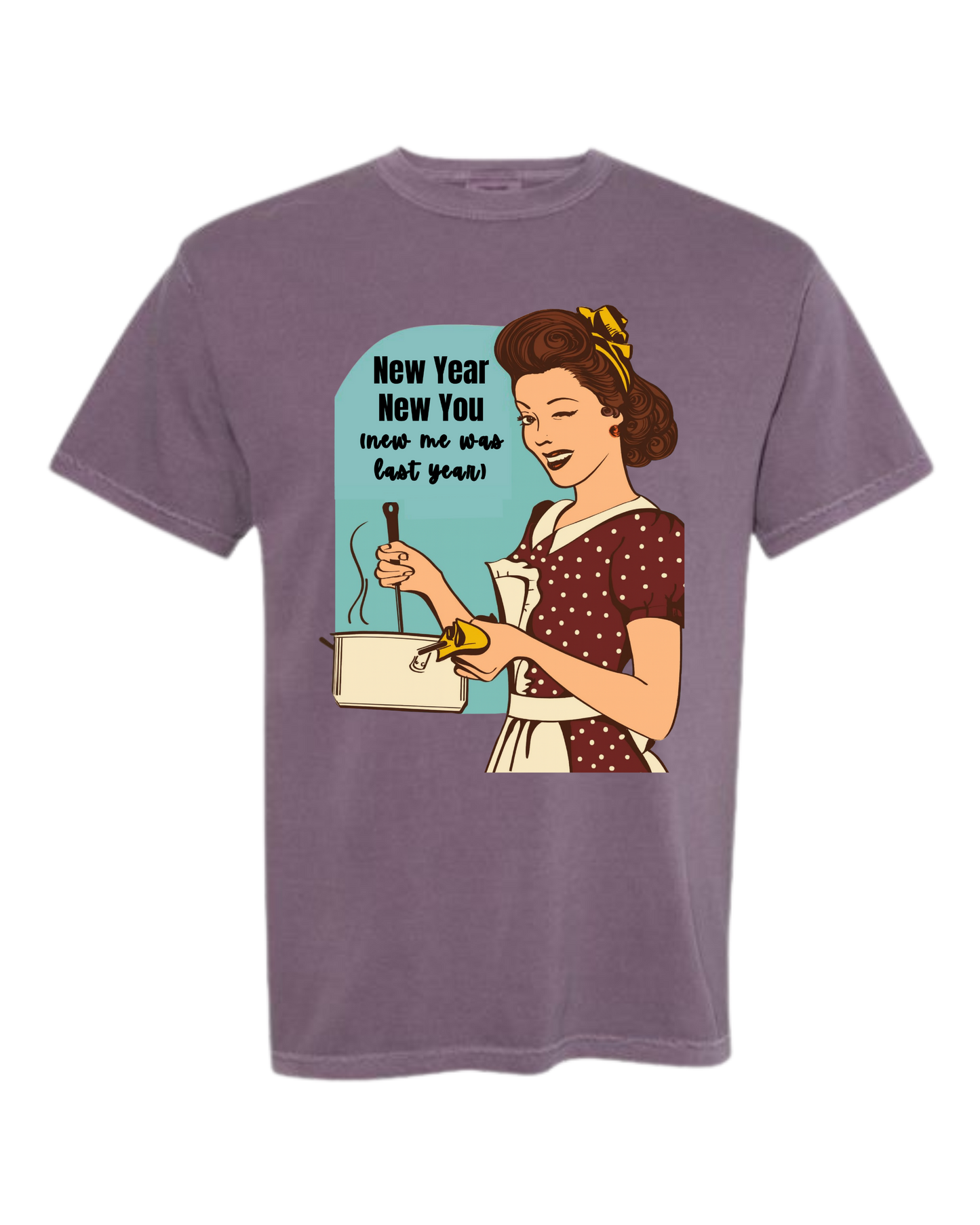 New Year New You - Comfort Colors - Heavyweight Unisex Tee - Pinks & Purples