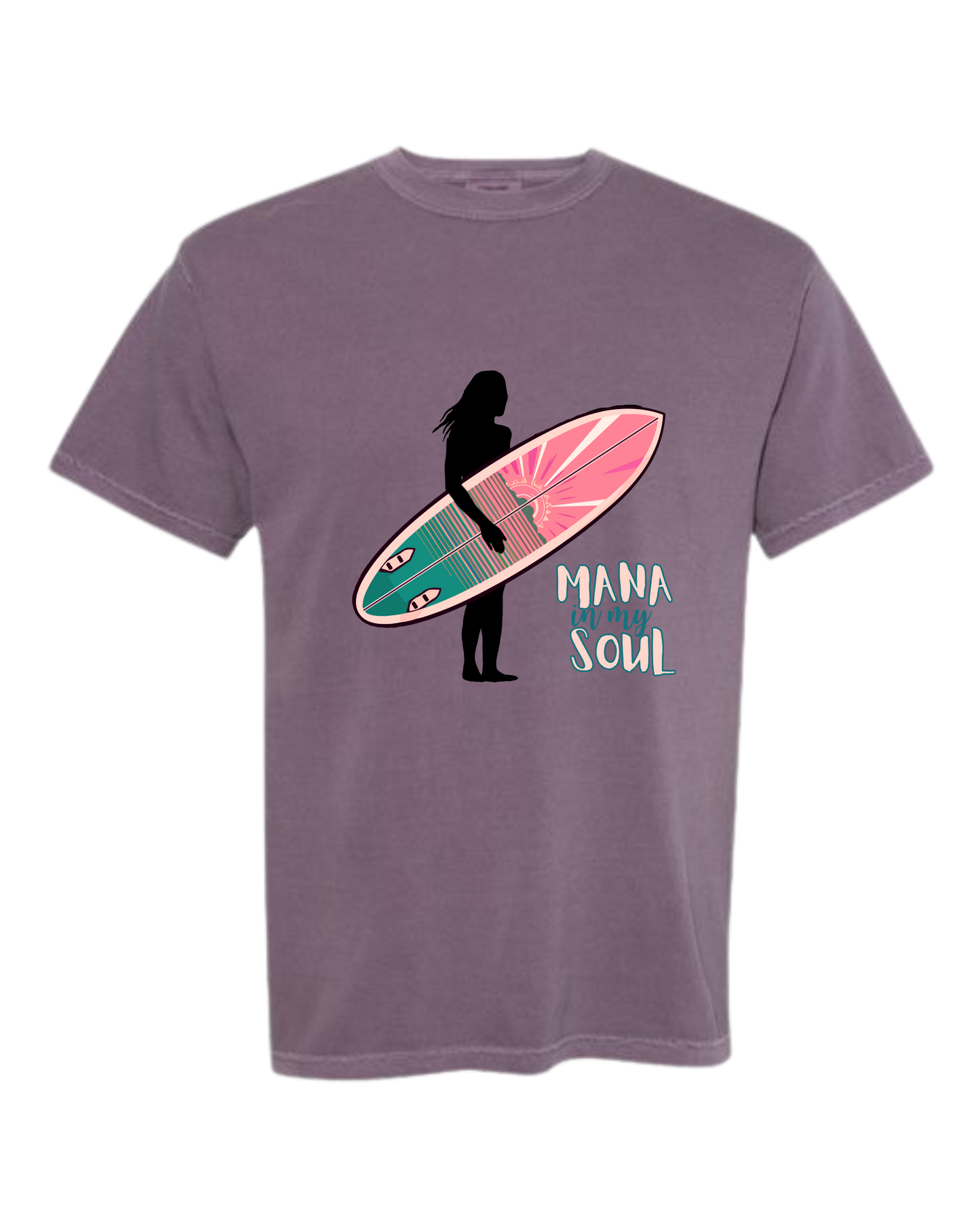 Mana in My Soul - Comfort Colors - Heavyweight Unisex Tee - Pinks & Purples