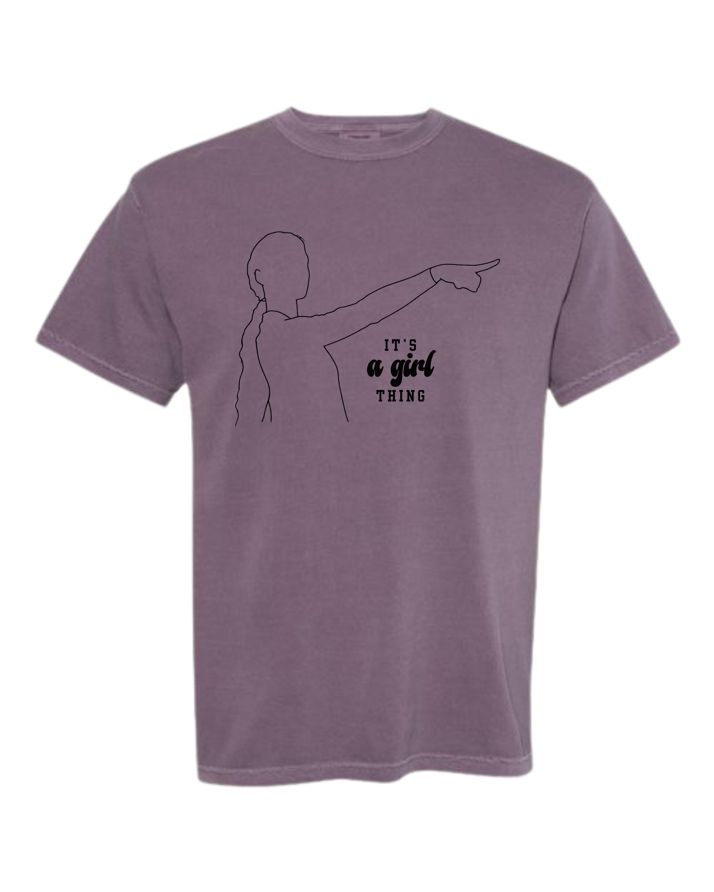 It's A Girl Thing - Comfort Colors - Heavyweight Unisex Tee - Pinks & Purples