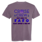 Cruise Crew Most Likely to FAFO Float Around & Find Out - Comfort Colors - Heavyweight Unisex Tee - Pinks & Purples