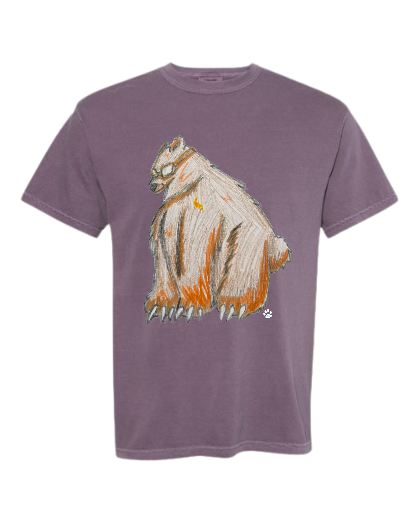 Muscle Bear - Comfort Colors - Heavyweight Unisex Tee - Pinks & Purples