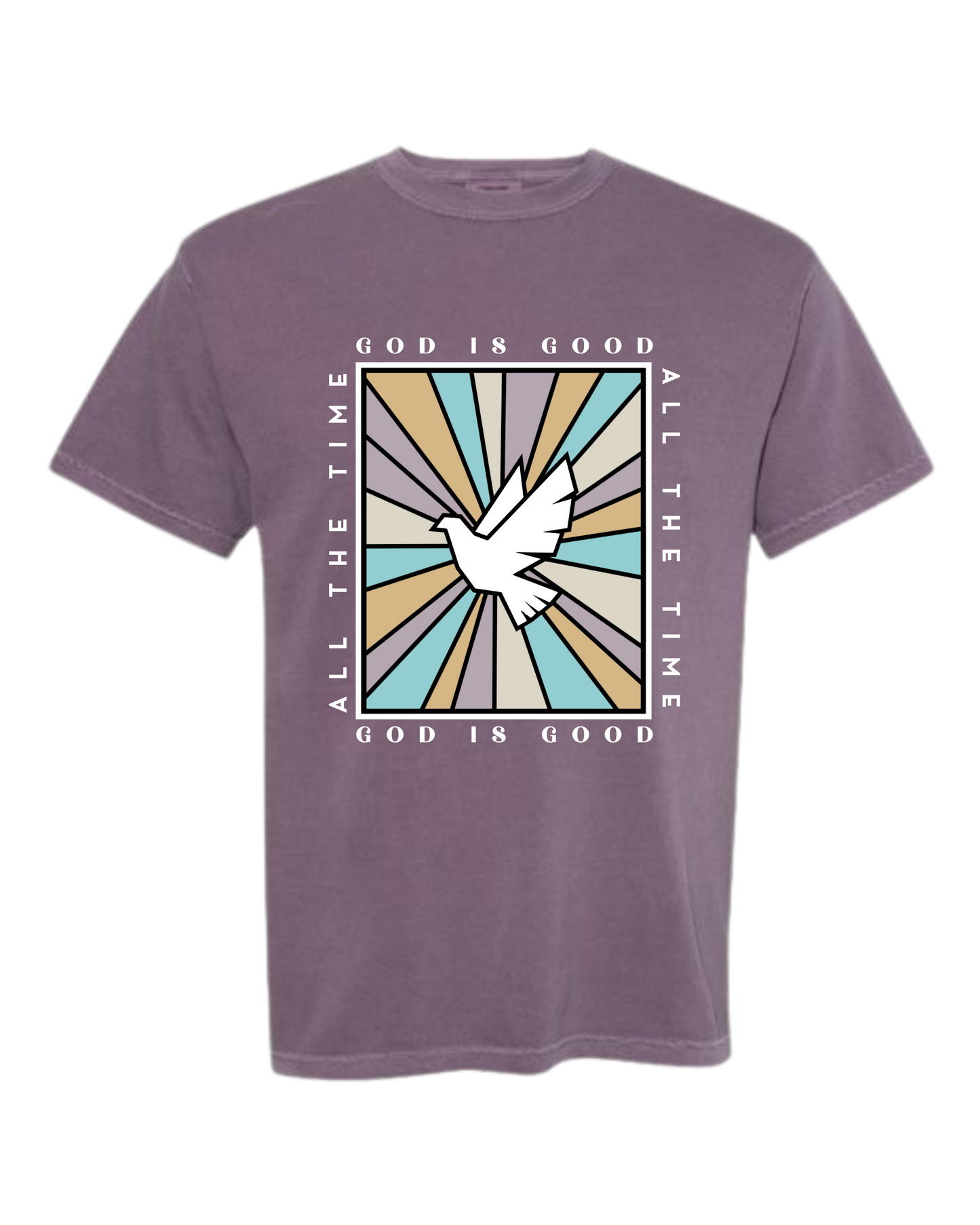 God Is Good - Comfort Colors - Heavyweight Unisex Tee - Pinks & Purples