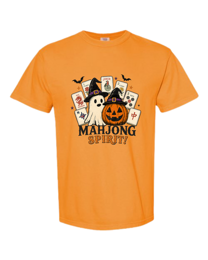 Mahjong Spirit - Comfort Colors - Heavyweight Unisex Tee - Yellows, Oranges, Reds
