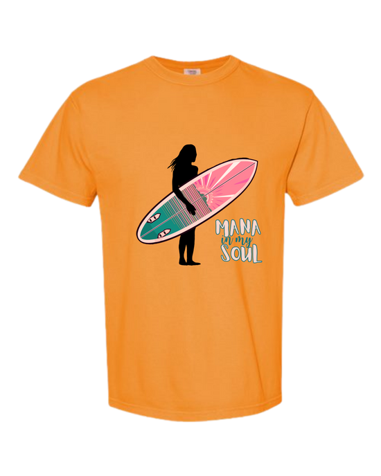 Mana in My Soul - Comfort Colors - Heavyweight Unisex Tee - Yellows, Oranges, Reds