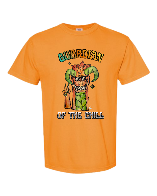 Guardian of The Chill - Comfort Colors - Heavyweight Unisex Tee - Yellows, Oranges, Reds