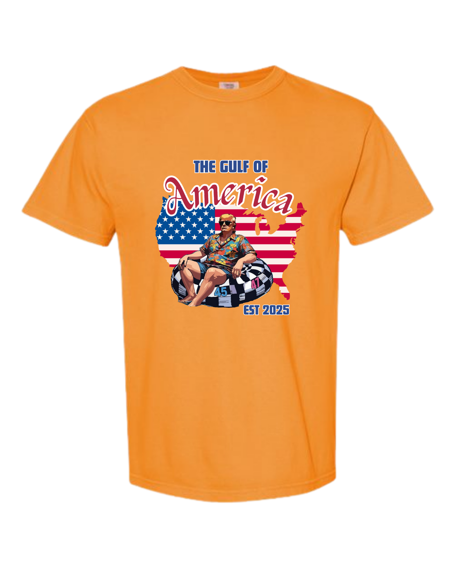 The Gulf of America - Comfort Colors - Heavyweight Unisex Tee - Yellows, Oranges, Reds