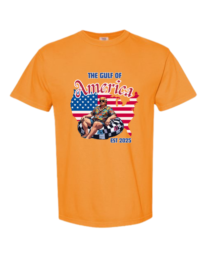 The Gulf of America - Comfort Colors - Heavyweight Unisex Tee - Yellows, Oranges, Reds