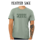 shhhh the hormones are in charge - unisex tee - greens