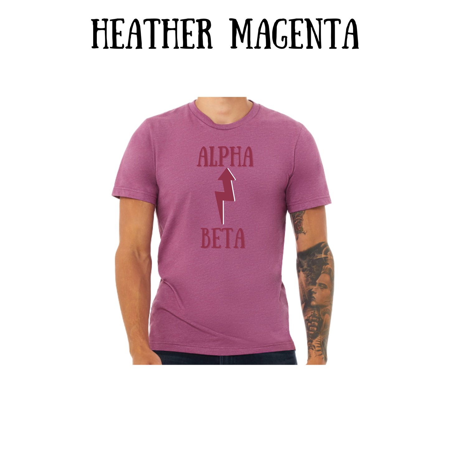 Beta to Alpha - Unisex Tee - Pinks, Purples, Neutrals
