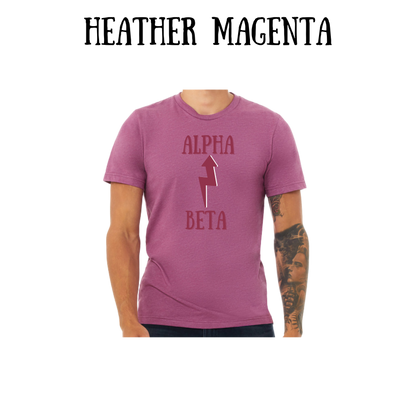 Beta to Alpha - Unisex Tee - Pinks, Purples, Neutrals