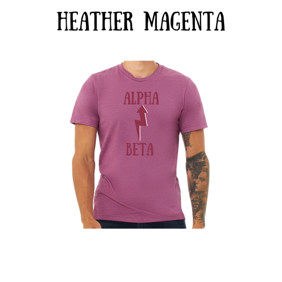 Beta to Alpha - Unisex Tee - Pinks, Purples, Neutrals
