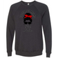 SP - Football Moms Fueled By - Sponge Fleece Raglan Sweatshirt - Greens, Neutrals