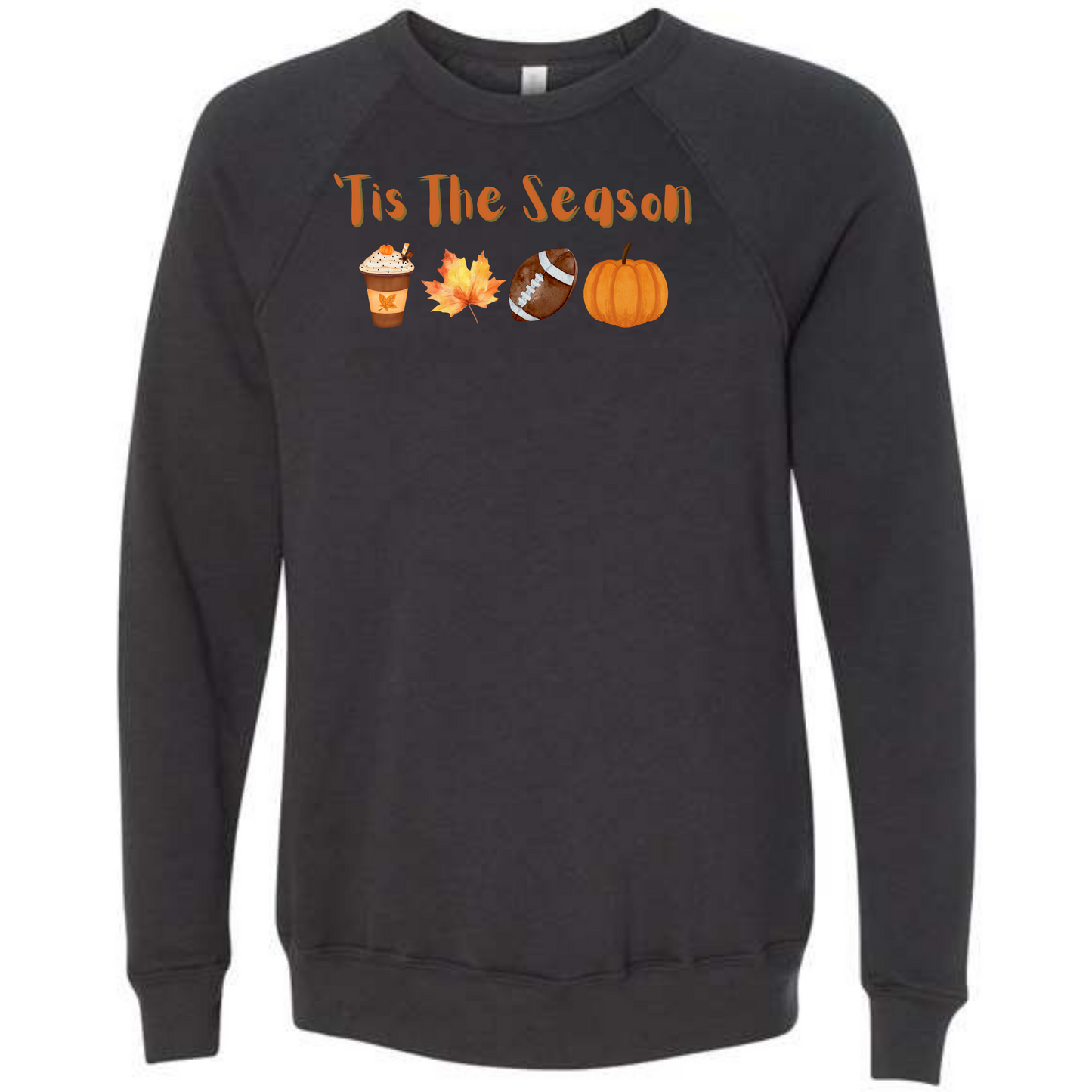 'Tis The Season - Fall - Sponge Fleece Raglan Sweatshirt - Greens, Neutrals