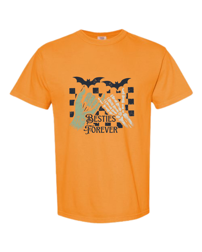 Besties Forever - Comfort Colors - Heavyweight Unisex Tee - Yellows, Oranges, Reds