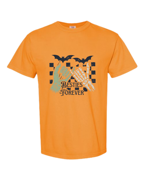 Besties Forever - Comfort Colors - Heavyweight Unisex Tee - Yellows, Oranges, Reds