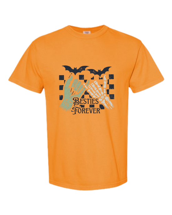 Besties Forever - Comfort Colors - Heavyweight Unisex Tee - Yellows, Oranges, Reds