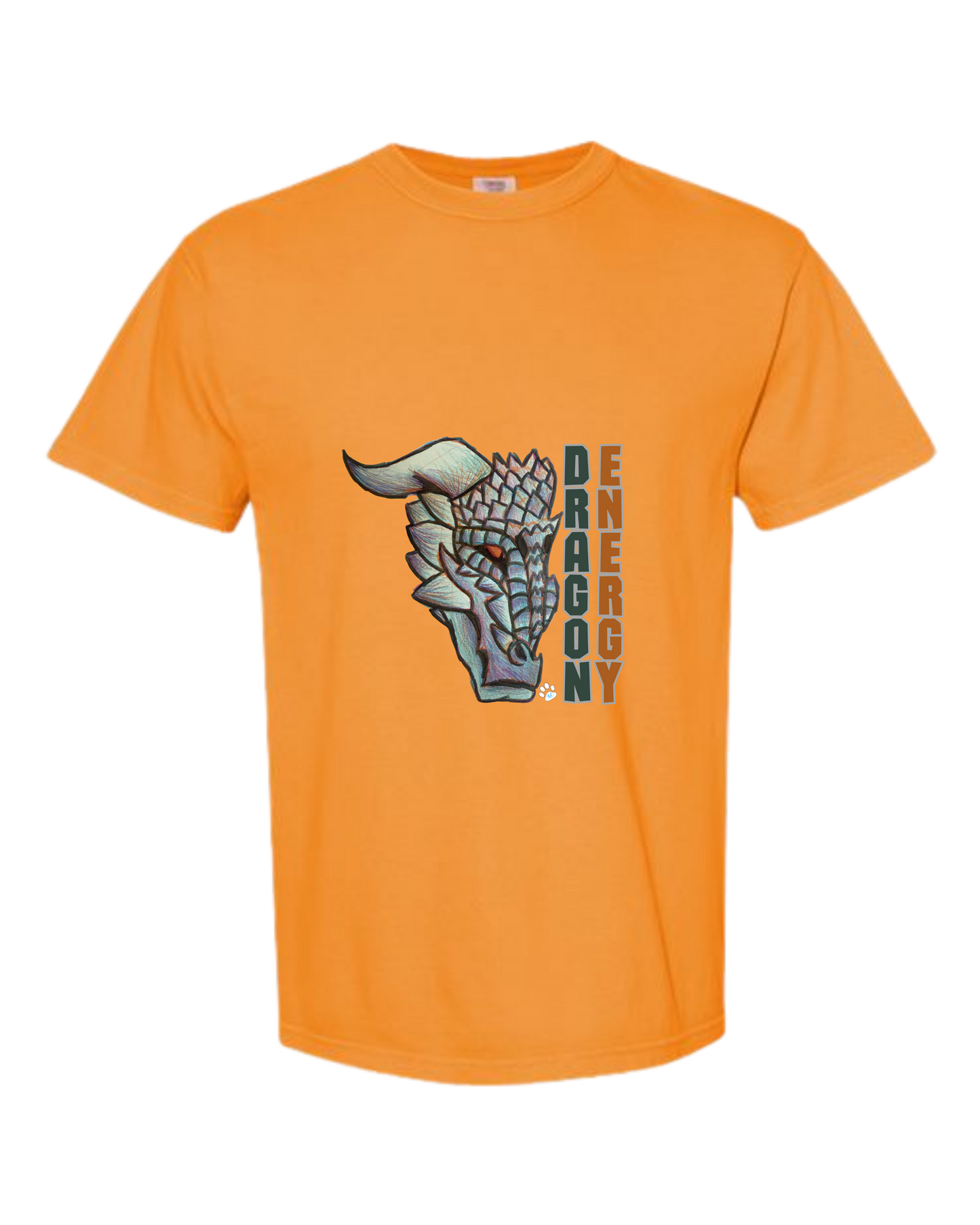 Dragon Energy - Comfort Colors - Heavyweight Unisex Tee - Yellows, Oranges, Reds