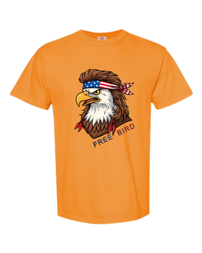 Rockin Free Bird - Comfort Colors - Heavyweight Unisex Tee - Yellows, Oranges, Reds