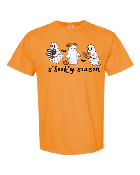 S'book'y season - Comfort Colors - Heavyweight Unisex Tee - Yellows, Oranges, Reds
