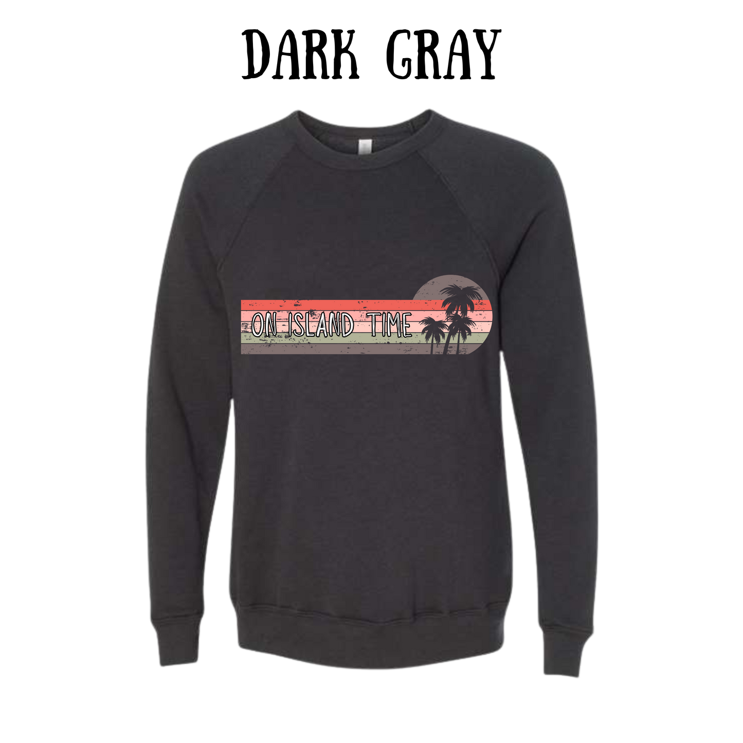 VP - On Island Time - Sponge Fleece Raglan Sweatshirt - Greens, Neutrals