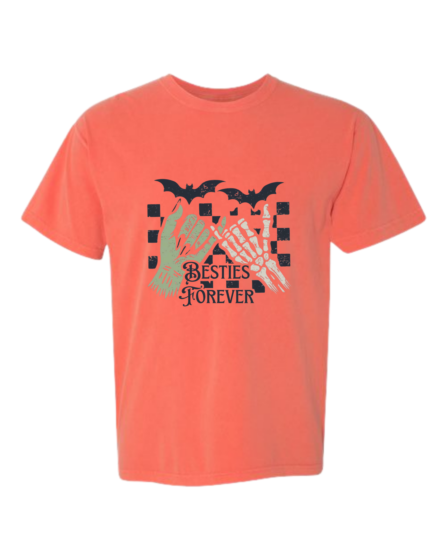Besties Forever - Comfort Colors - Heavyweight Unisex Tee - Yellows, Oranges, Reds
