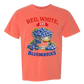 Red, White, And Blueberries - Comfort Colors - Heavyweight Unisex Tee - Yellows, Oranges, Reds