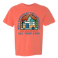What Happens At The Campground - Comfort Colors - Heavyweight Unisex Tee - Yellows, Oranges, Reds