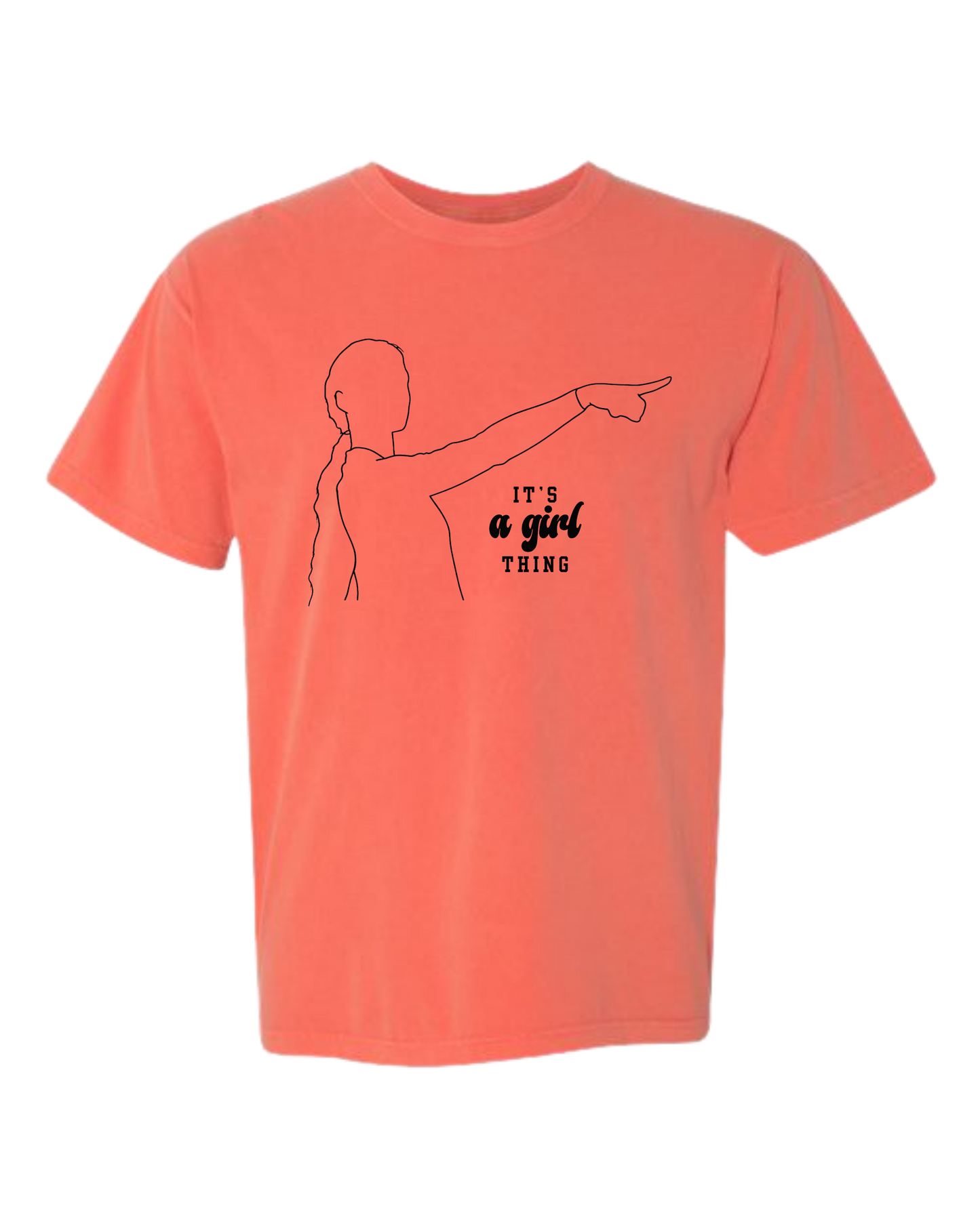 It's A Girl Thing - Comfort Colors - Heavyweight Unisex Tee - Yellows, Oranges, Reds