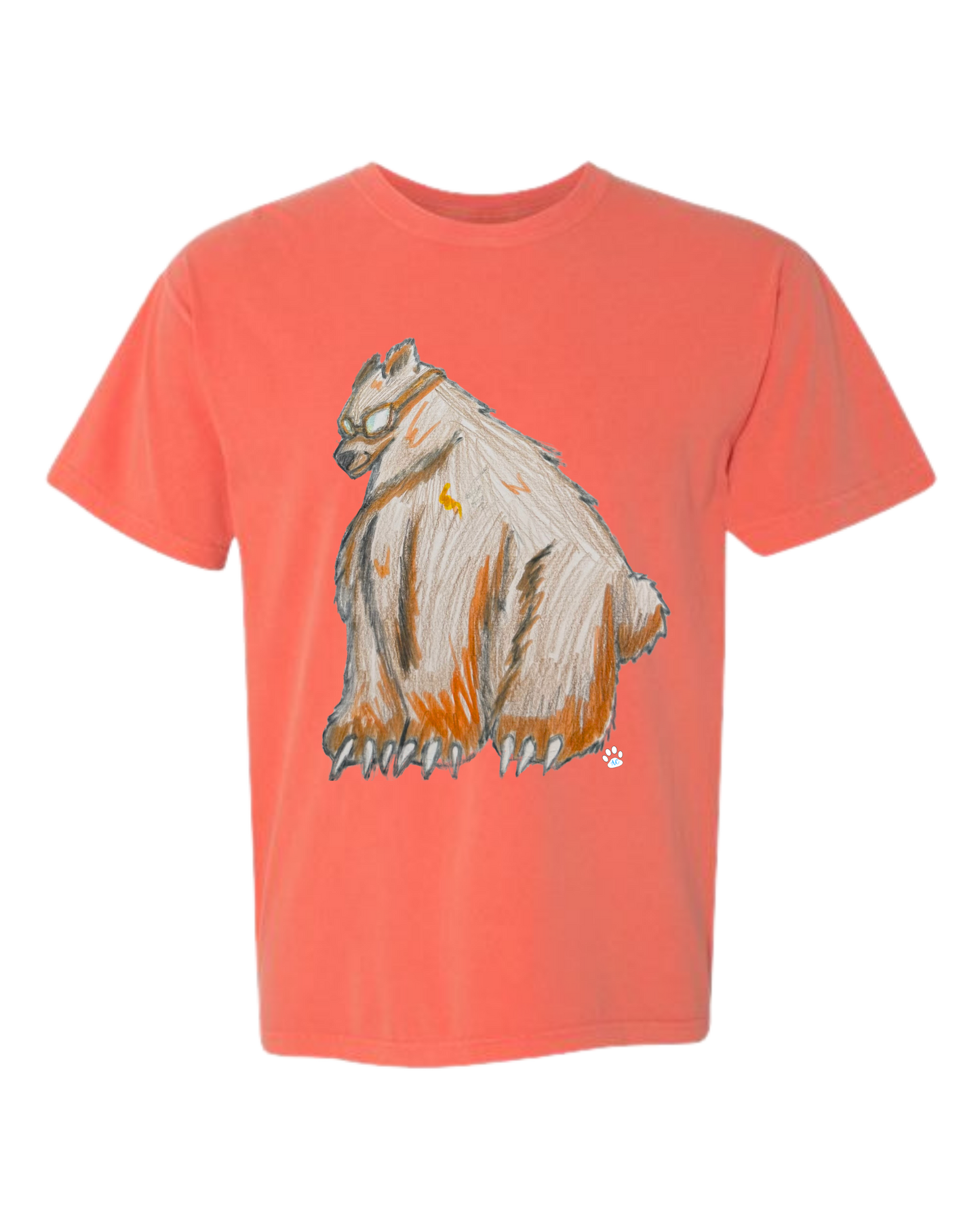 Muscle Bear - Comfort Colors - Heavyweight Unisex Tee - Yellows, Oranges, Reds