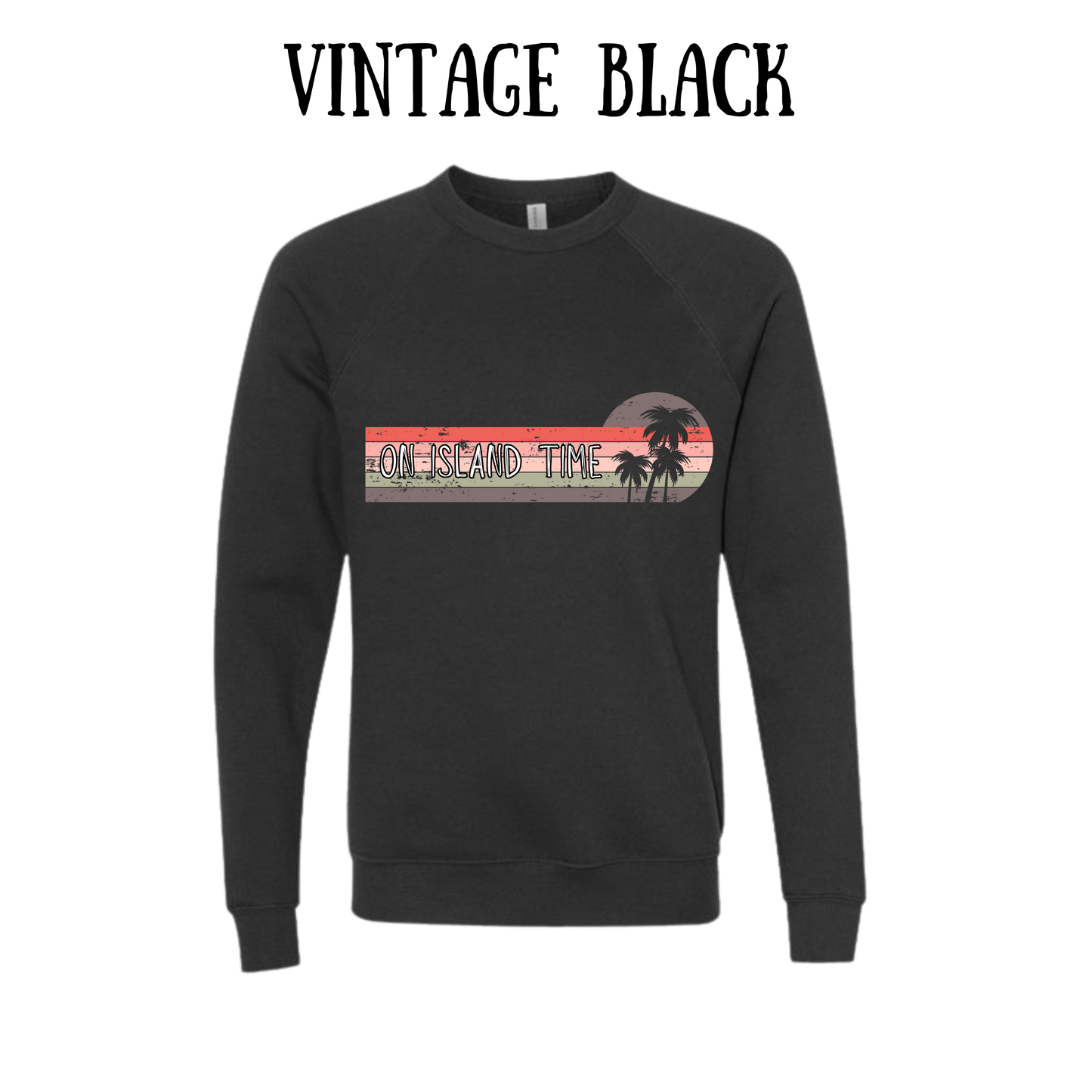 VP - On Island Time - Sponge Fleece Raglan Sweatshirt - Greens, Neutrals