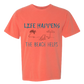Life Happens The Beach Helps - Comfort Colors - Heavyweight Unisex Tee - Yellows, Oranges, Reds